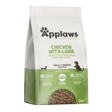 Applaws Adult Small Medium Breed Chicken with Lamb GRAIN FREE - за израстнали кучета от мини и средни породи над 12 месеца 88% агне и пиле 12 кг DD4512LSM