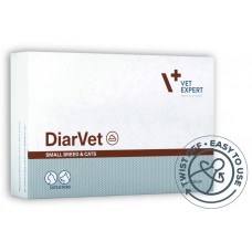 DiarVet Small breed and cats TWIST OFF capsules – хранителна добавка, изключително вкусна, подпомагаща лечението на диария за котки и дребни породи кучета - 30 капсули, Vet Expert - Полша
