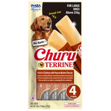 Inaba Dog Churu Terrine - Лакомство за кучета, фин крем с Пиле и Фъстъчено масло, 4 броя х 54 грама, Япония EUD544 Inaba Dog Churu Terrine - Лакомство за кучета, фин крем с Пиле и Фъстъчено масло, 4 броя х 54 грама, Япония EUD544