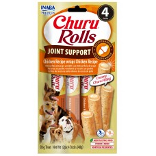 Inaba Dog Churu Rolls Joint - Лакомство за кучета, руло с крем от пиле, 4 пакета х 48 грама, Япония EUD738 Inaba Dog Churu Rolls Joint - Лакомство за кучета, руло с крем от пиле, 4 пакета х 48 грама, Япония EUD738