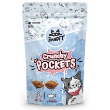 Mr. Bandit Crunchy Pockets salmon - хрупкави джобчета за котка с вкус на сьомга, 40 гр - Полша