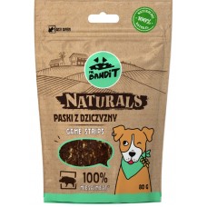 Mr. Bandit Naturals game stripes - лакомство за куче, ленти от дивечово месо, 80 гр - Полша