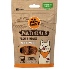 Mr. Bandit Naturals turkey stripes - лакомство за куче, ленти от пуешко месо, 80 гр - Полша