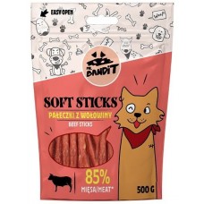 Mr. Bandit SOFT STICKS Beef sticks - лакомство за кучета, меки ленти с говеждо месо, 500 гр - Полша