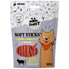 Mr. Bandit SOFT STICKS Lamb sticks - лакомство за кучета, меки ленти с агнешко месо, 500 гр - Полша