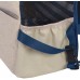 NAXOS-S-linen - Чанта за домашни любимци - естествен лен, морско синьо, РАЗМЕР S - 29х19х39см, за животни до 4 кг - Zu&Lu Франция