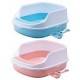 Котешка тоалетна с висок борд + лопатка, PlayMe High Shield Half-Covered Non-toxic Cat Toliet, 49 см, Китай - PM-23A