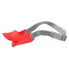 PlayMe Super Soft Silicone Pet Muzzel L - Силиконов Намордник L 13 см, червен, Китай - PM-54A3