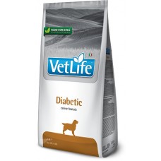 Vet Life Diabetic – пълноценна диетична храна за кучета, за регулиране на вноса на глюкоза (Diabetes mellitus); намаляване на наднормено тегло - 12 кг, Италия - PVT120297S Vet Life Diabetic – пълноценна диетична храна за кучета, за регулиране на вноса на глюкоза (Diabetes mellitus); намаляване на наднормено тегло - 12 кг, Италия - PVT120297S