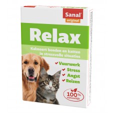 Relax SANAL Dog/Cat 100% натурални aнтистрес таблетки за кучета, котки и гризачи - 15 таблетки, Холандия SV5021