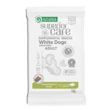 Nature's Protection DOG - Superior Care White Dogs Hypoallergenic Dental, лакомство за кучета с бяла риба - хипоалергенно, за дентална грижа, за бели кучета  150 гр, Литва - 125103