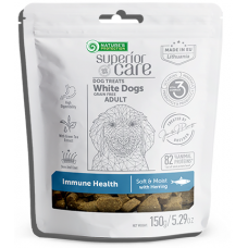 Nature's Protection DOG - Superior Care White Dogs Immune Health with Herring, лакомство за бели кучета с херинга - за имунитет 150 гр, Литва