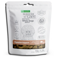 Nature's Protection DOG - Superior Care White Dogs Intestinal Care with white fish, лакомство за бели кучета с бяла риба - за добро храносмилане 150 гр, Литва