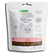 Nature's Protection DOG - Superior Care White Dogs Junior Healthy Growth with Insects, лакомство за бели кучета с насекоми - за здравословен растеж 150 гр, Литва