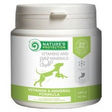 Nature's Protection Vitamin & Mineral Formula for dogs - Витамини и минерали за кучета, 75 таблетки, Литва - 150 гр
