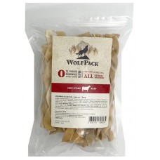 WolfPack Braided Beef Skin - лакомство за куче - сушена говежда кожа 250 гр WOL82721