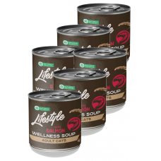 Nature's Protection Lifestyle Wellness Soup for Sterilised Cats With Salmon - супа за кастрирани котки със сьомга, 6 x 140 мл