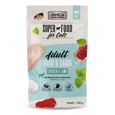 Mac’s Cat Adult GRAIN FREE, пауч за пораснали котки, БЕЗ ЗЪРНО, с Пилешко, агнешко месо и билков микс, 100 гр - Германия - 853VE