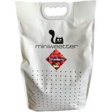 Miniweetter - Натурална, биоразградима соева котешка тоалетна - ЯГОДА - 18 литра - Minist18