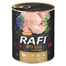 RAFI Adult QUAIL - консерва за кучета с пъдпъдък, 800 гр - Полша 11801818 RAFI Adult QUAIL - консерва за кучета с пъдпъдък, 800 гр - Полша 11801818