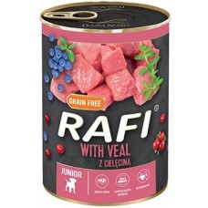 RAFI Junior VEAL - консерва за подрастващи кученца с телешко, 400 гр - Полша 11801430 RAFI Junior VEAL - консерва за подрастващи кученца с телешко, 400 гр - Полша 11801430