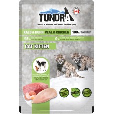 Tundra Kitten пауч за подрастващи котенца, БЕЗ ЗЪРНО, с телешко и пиле - 100 гр, Германия - 776 Tundra Kitten пауч за подрастващи котенца, БЕЗ ЗЪРНО, с телешко и пиле - 100 гр, Германия - 776
